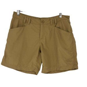 The North Face Hiking Shorts Women's Small Beige Quick Dry Stow Pocket-Size 8